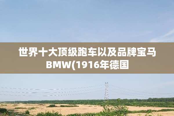 世界十大**跑车以及品牌宝马BMW(1916年德国