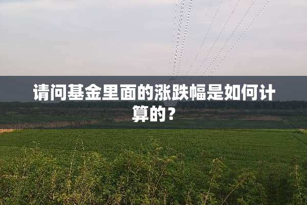 请问基金里面的涨跌幅是如何计算的？