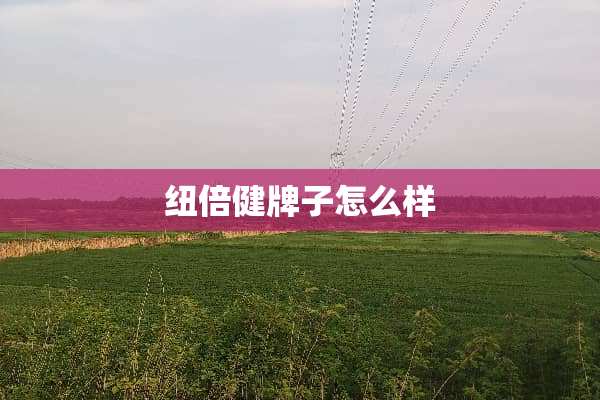 纽倍健牌子怎么样