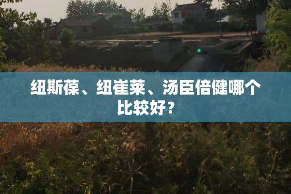 纽斯葆、纽崔莱、汤臣倍健哪个比较好？