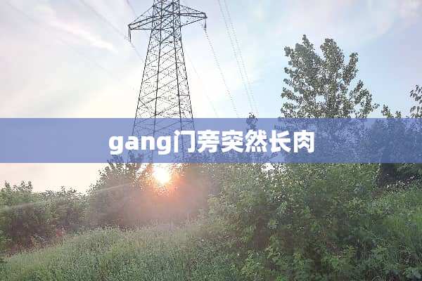 gang门旁突然长肉