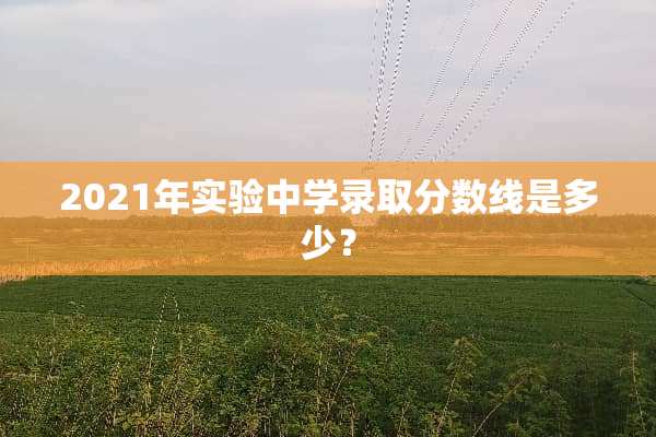 2021年实验中学录取分数线是多少？