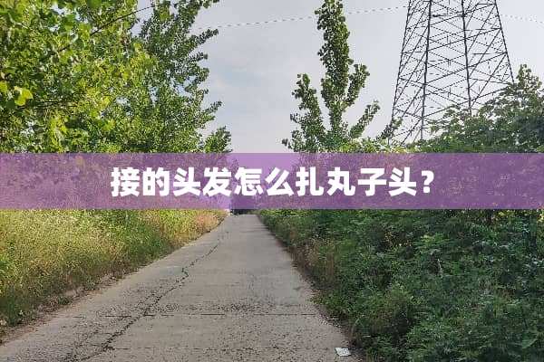 接的头发怎么扎丸子头？