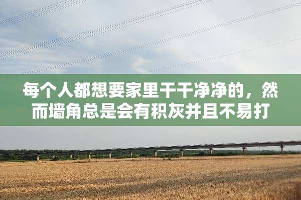 每个人都想要家里干干净净的，然而墙角总是会有积灰并且不易打扫，怎么处理方便？