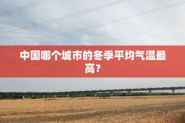 中国哪个城市的冬季平均气温最高？