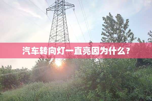 汽车转向灯一直亮因为什么？