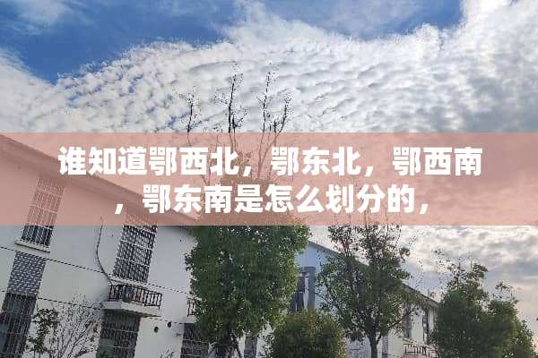 谁知道鄂西北，鄂东北，鄂西南，鄂东南是怎么划分的，