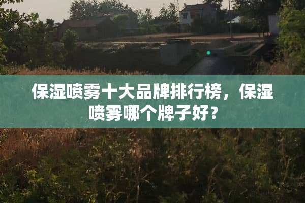 保湿喷雾十大品牌排行榜，保湿喷雾哪个牌子好？