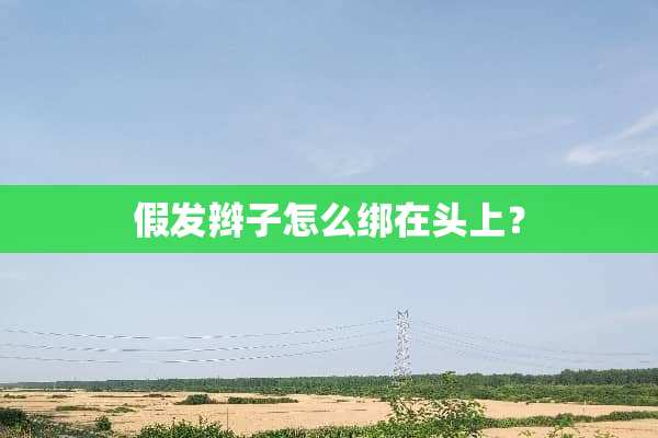 假发辫子怎么绑在头上？