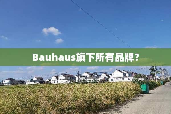 Bauhaus旗下所有品牌？