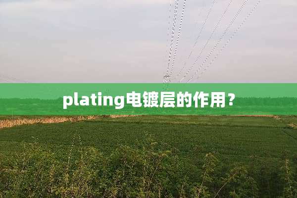 plating电镀层的作用？