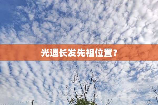 光遇长发先祖位置？