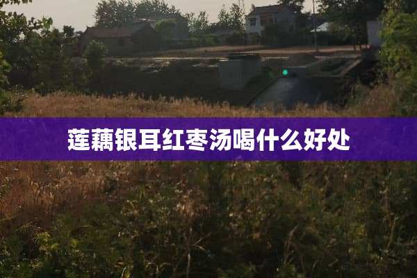 莲藕银耳红枣汤喝什么好处