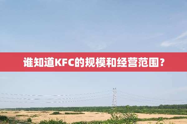 谁知道KFC的规模和经营范围？