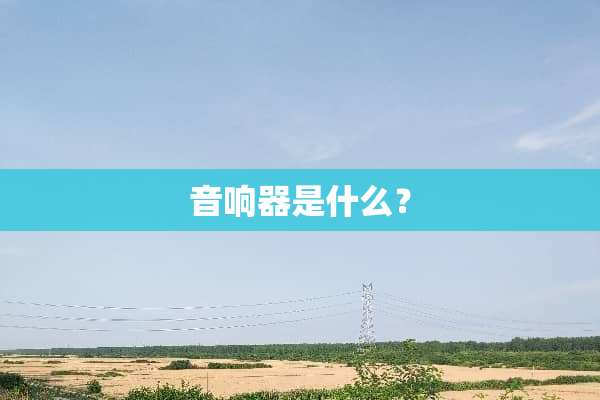 音响器是什么？