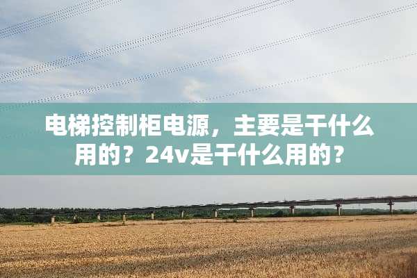 电梯控制柜电源，主要是干什么用的？24v是干什么用的？
