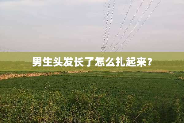 男生头发长了怎么扎起来？