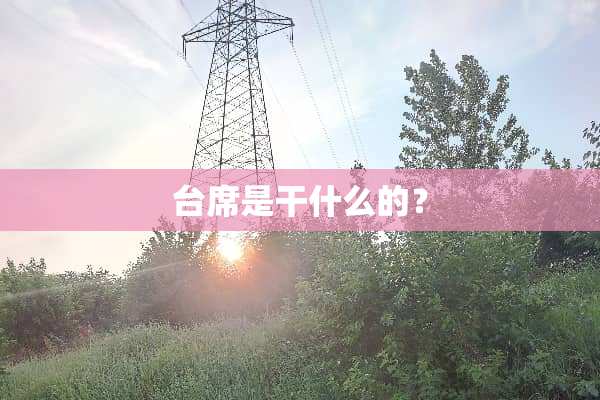 台席是干什么的？