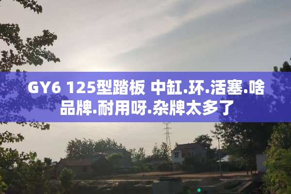 GY6 125型踏板 中缸.环.活塞.啥品牌.耐用呀.杂牌太多了