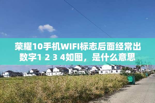 荣耀10手机WIFI标志后面经常出数字1 2 3 4如图，是什么意思