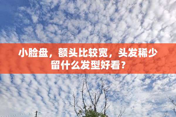 小脸盘，额头比较宽，头发稀少留什么发型好看？