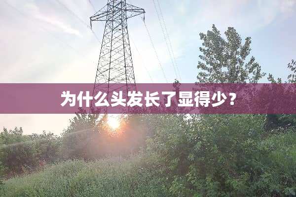 为什么头发长了显得少？
