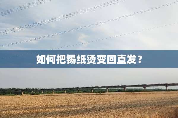 如何把锡纸烫变回直发？