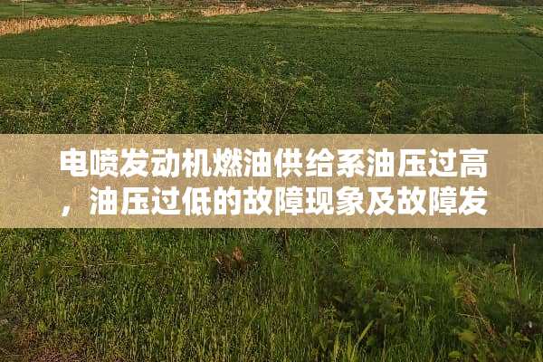 电喷发动机燃油供给系油压过高，油压过低的故障现象及故障发生部位