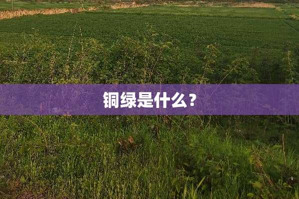 铜绿是什么？
