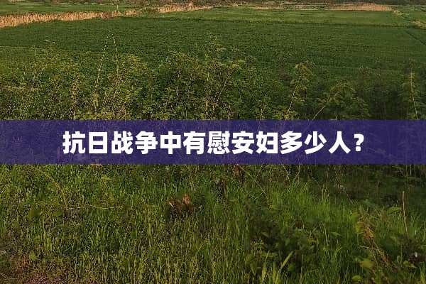 **战争中有***多少人？