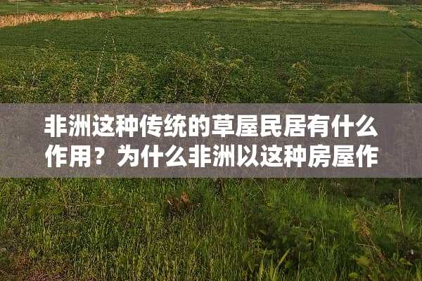 非洲这种传统的草屋民居有什么作用？为什么非洲以这种房屋作为传统民居？