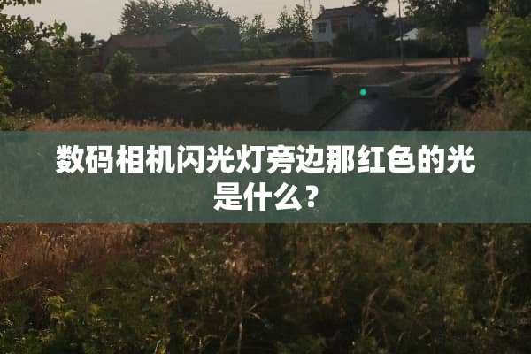 数码相机闪光灯旁边那红色的光是什么？