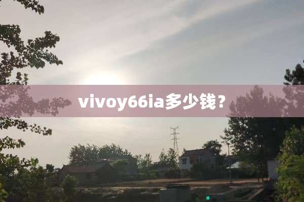 vivoy66ia多少钱？