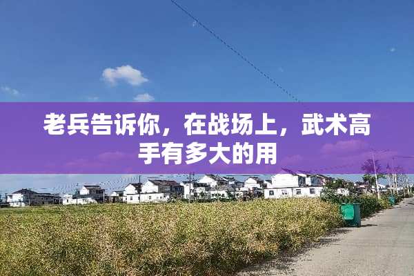 老兵告诉你，在战场上，武术高手有多大的用