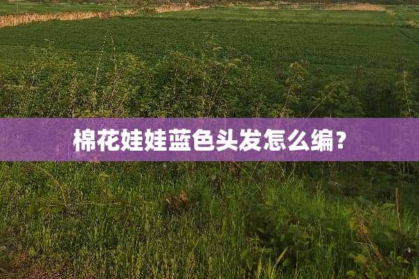 棉花娃娃蓝色头发怎么编？