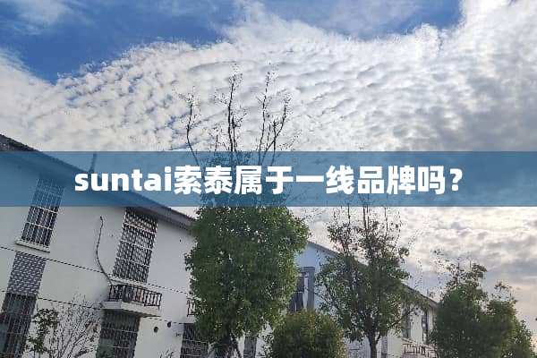 suntai索泰属于一线品牌吗？