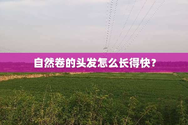 自然卷的头发怎么长得快？