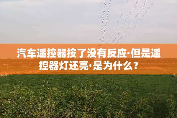 汽车***按了没有反应·但是***灯还亮·是为什么？