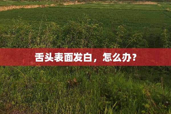 舌头表面发白，怎么办？