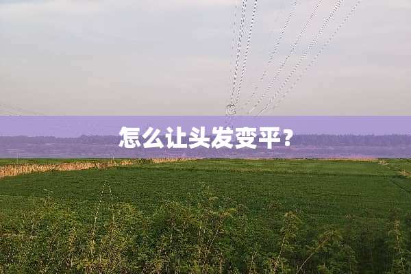 怎么让头发变平？