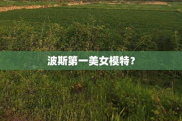 波斯第一**模特？