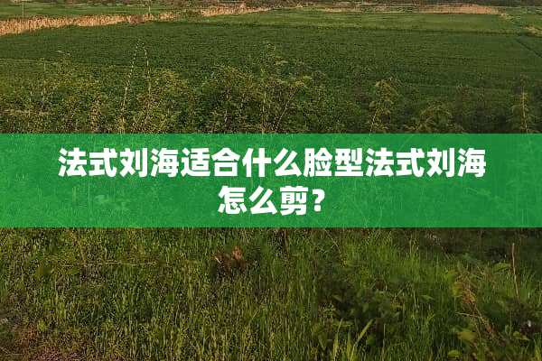 法式刘海适合什么脸型法式刘海怎么剪？