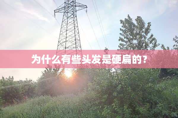 为什么有些头发是硬扁的？
