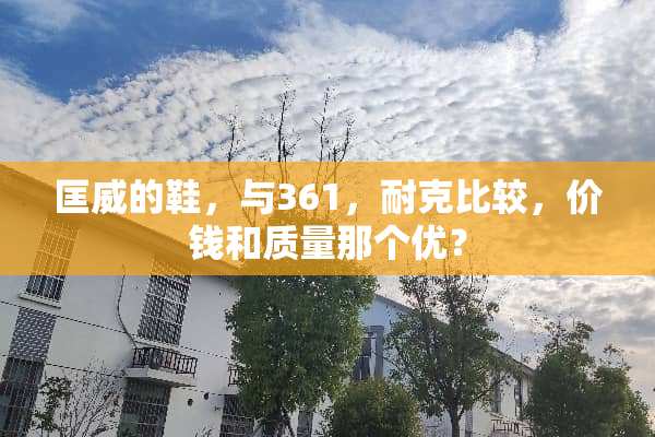匡威的鞋，与361，耐克比较，价钱和质量那个优？