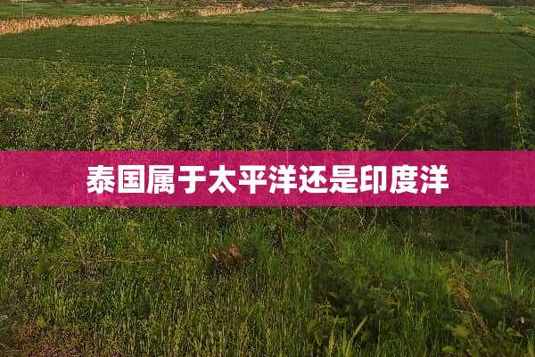 泰国属于太平洋还是印度洋