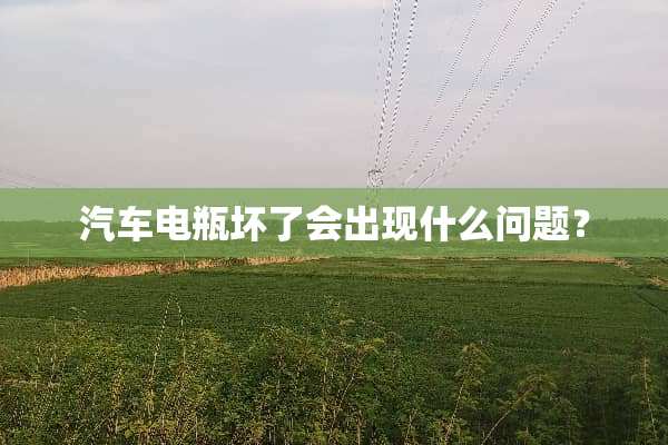 汽车电瓶坏了会出现什么问题？