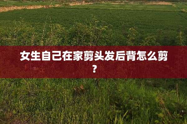 女生自己在家剪头发后背怎么剪？