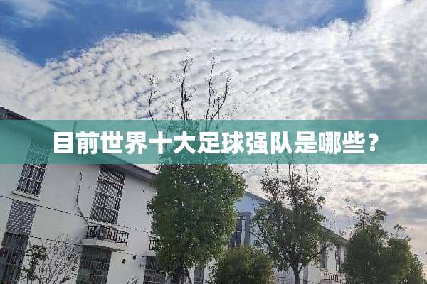 目前世界十大**强队是哪些？