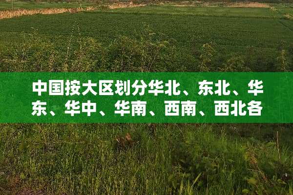 中国按大区划分华北、东北、华东、华中、华南、西南、西北各包括哪些省份？