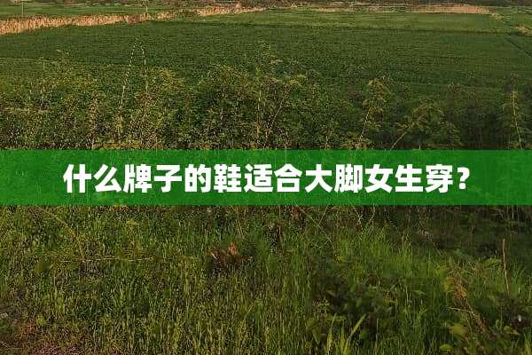 什么牌子的鞋适合大脚女生穿？